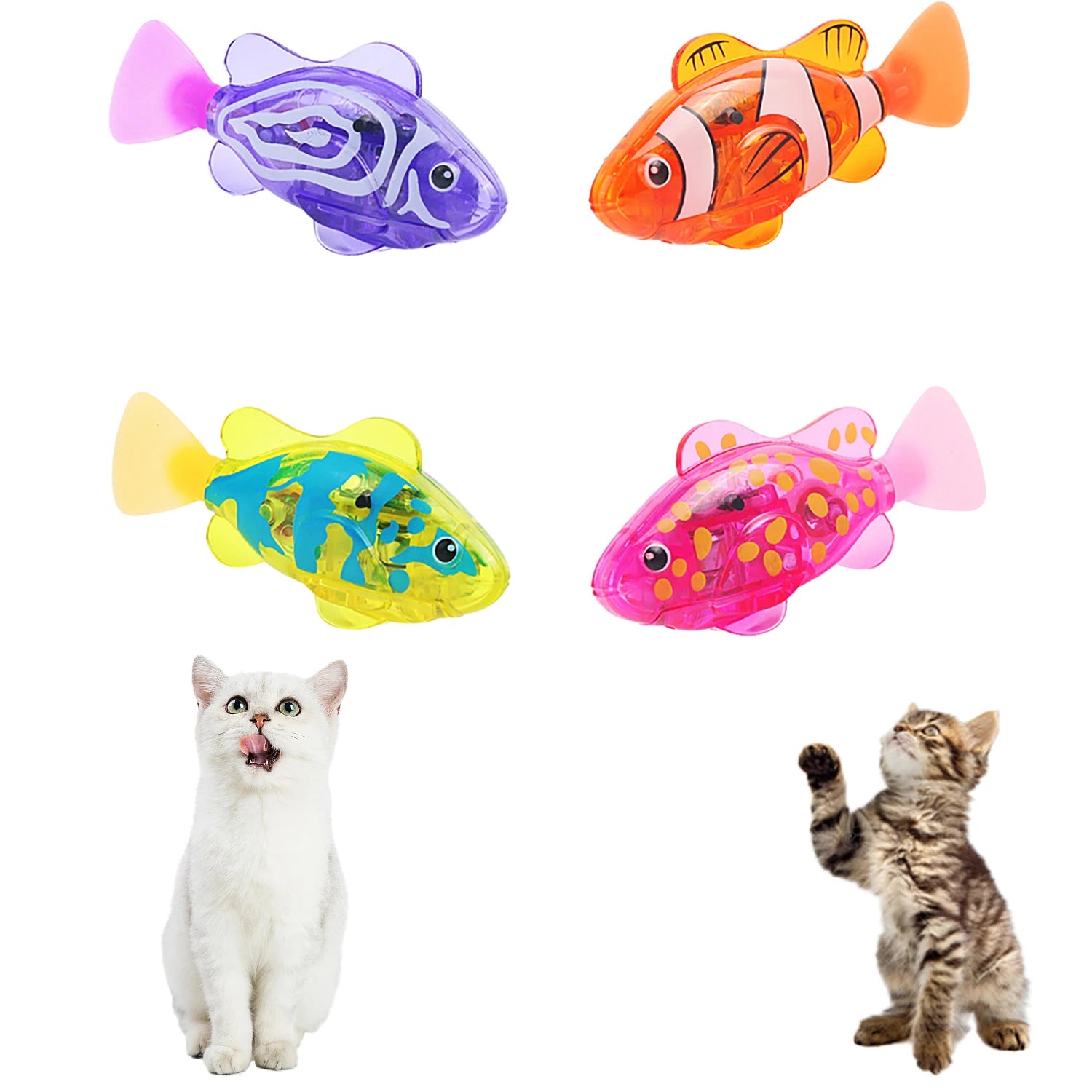 Pet Toys Teasing Cat Electronic Swimming Fish Cat Fun Pet Toys Lighting Simulation Electronic Sensing Fish