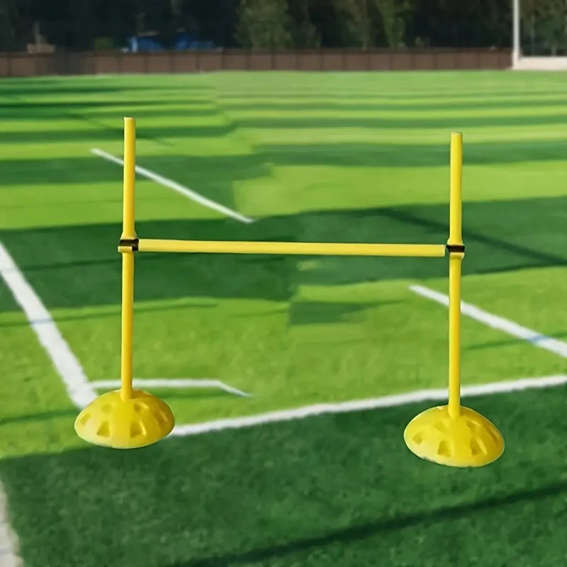 Football Training Pole Winding Marker Pole Equipment Anti Slip Foldable Portable Auxiliary Tools Practice Sports Specific