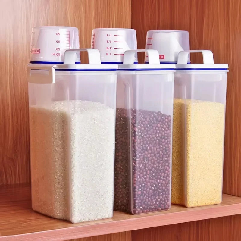 Moisture-proof Grain Jar Rice Jar Grain Storage Box Pet Food Bucket Storage Jar Sealed Bucket Filled Rice Bucket