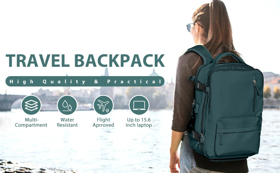 Men's Backpacks mochila viaje Travel Backpack Multifunctional Laptop Backpack Women College USB Carry-ons Waterproof Luggage sac