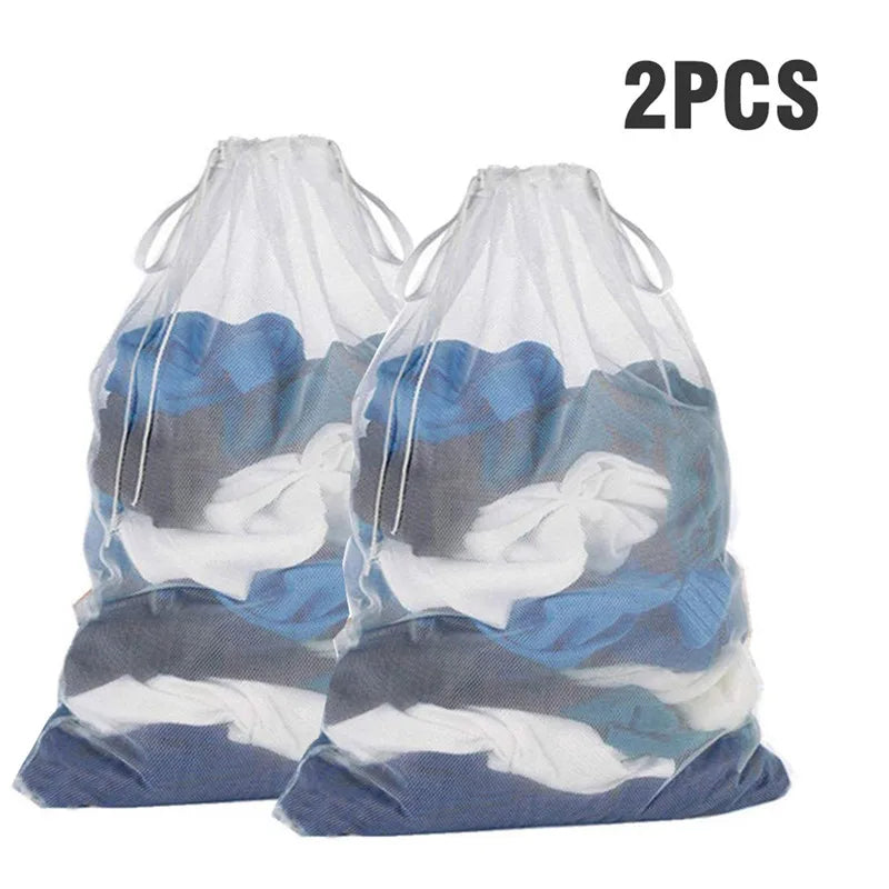 Large Mesh Sports Bags Pack Storing Clothes Bags Drawstring Bag For Storing Basketball Volleyball Baseball Swimming Equipment