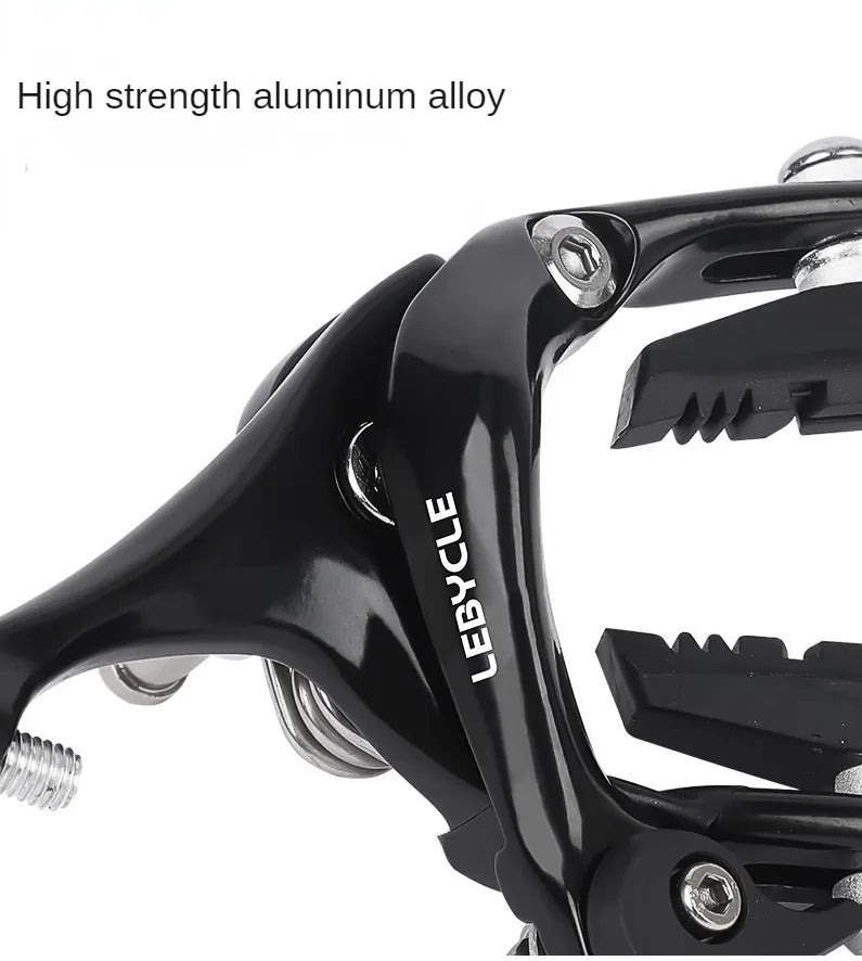 LEBYCLE Universal Bicycle Brake Caliper - Long Arm C-Type Road Bike Brake for Fixie/Fixed Gear, Front & Rear Compatible