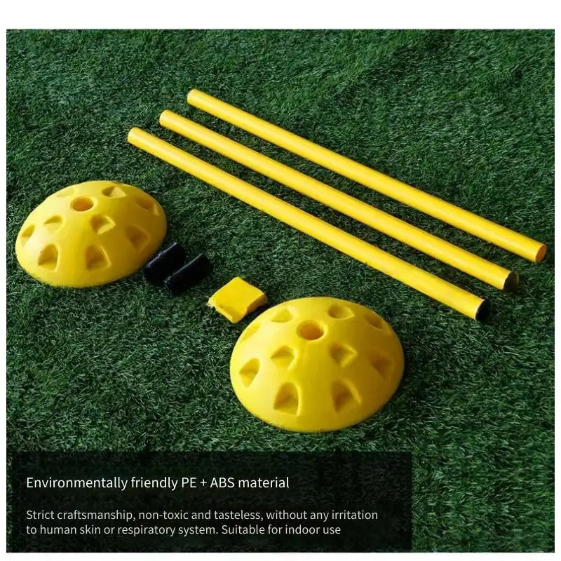Portable Football Training Marking Pole-Non-slip Three-section Foldable Base Set Essential Soccer Training Equipment Accessory