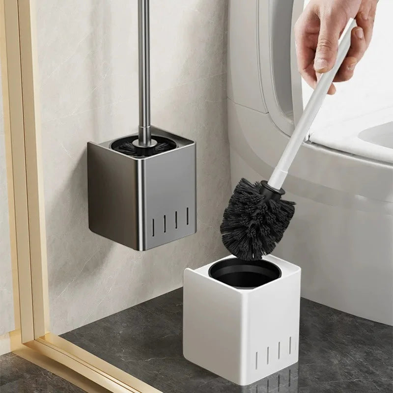 Toilet Brush  Wall Hanging Floor Household Toilet Brush Brush Bathroom Accessories Set for Bathroom hotel restroom RV