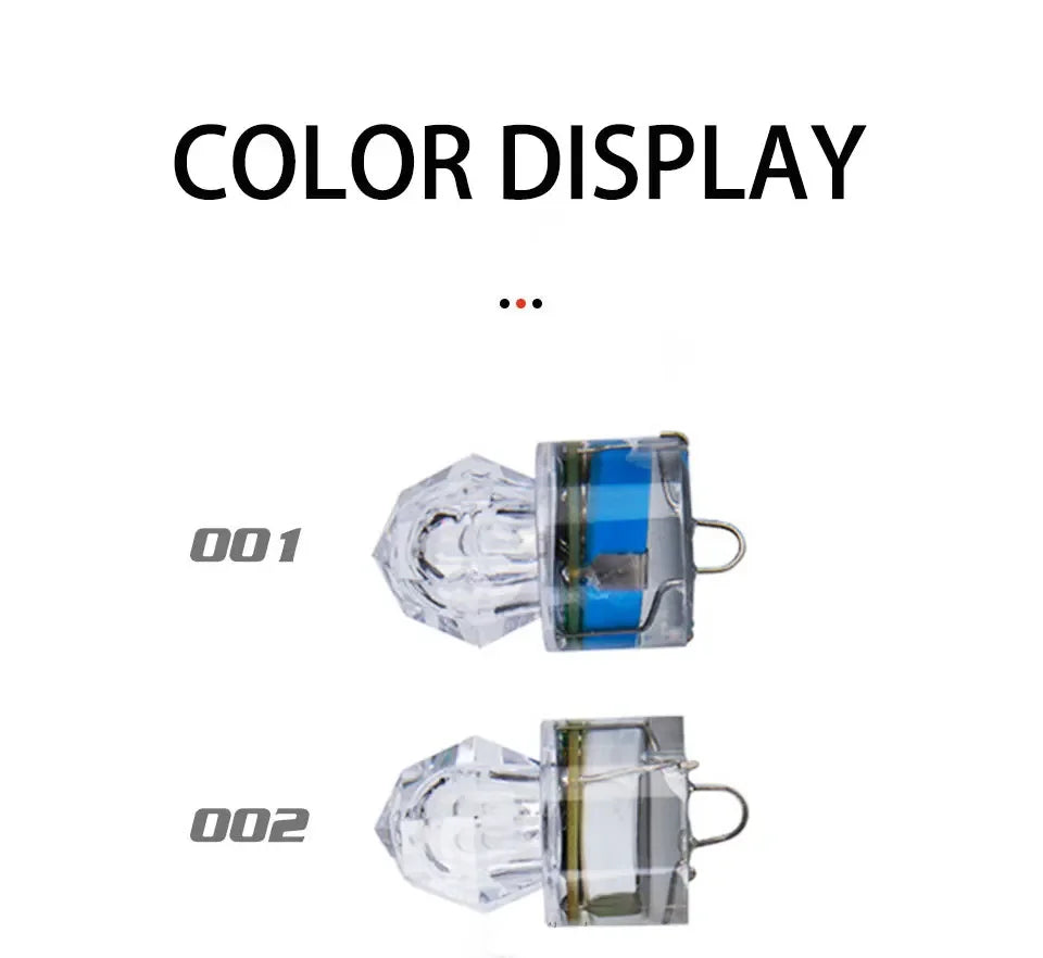 Deep Drop Light Diamond Fishing Light Underwater Activated LED Glow Fishing Lure Attracting Fishing Flash Light Tuna Swordfish