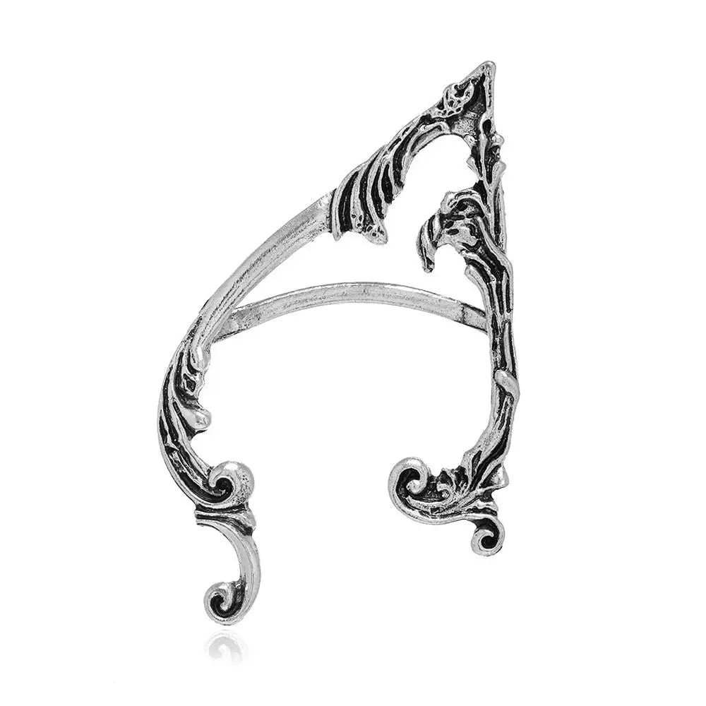 Ear Hook Clip Earrings Solid Color Fashion Design Gothic Elves Ear Cuff Women Earrings Korean Ear Bone Clip Pierced Earrings