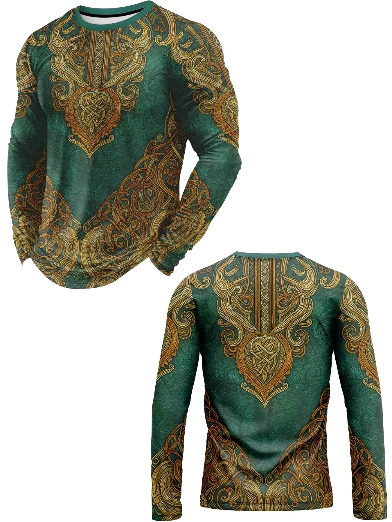 Men's Long Sleeve T-shirt 3d Totem Print T-Shirts Men Women Fashion Fitness Tops Tees Outdoor Top Camo Clothing