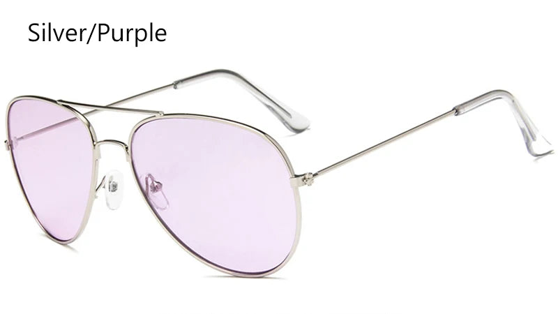 Sunglasses Men Metal Frame Sun Glasses Luxury Vintage Brand Designer Women Unisex Eyewear Blue Mirror Pilot Lunette De Soleil