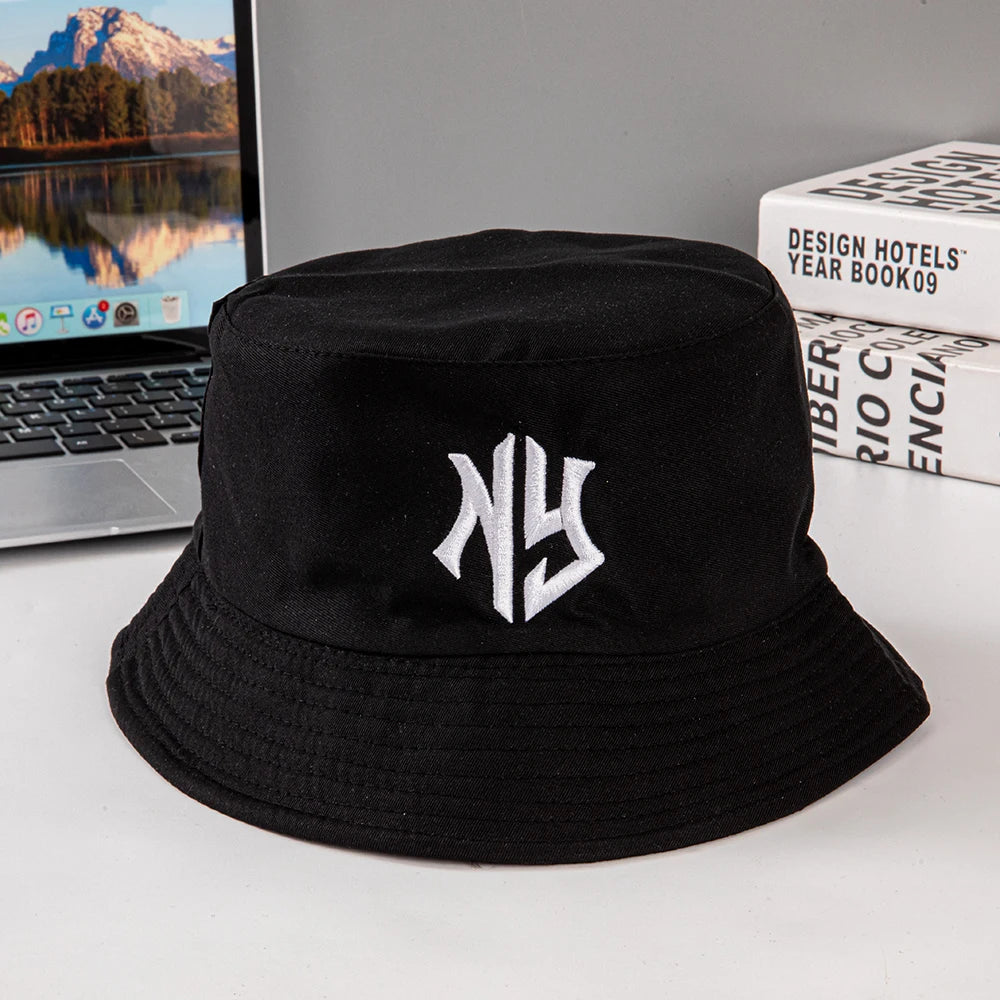 New trendy fisherman hats and sun hats for both men and women, sporty and casual couple hats, large brims for all four seasons i