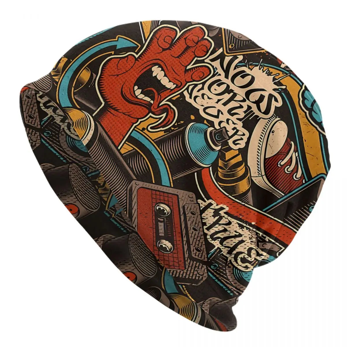 Bonnet Hats Men Women's Thin Hat Urban Pattern Pop Autumn Spring Warm Cap Hip Hop Skullies Beanies Caps