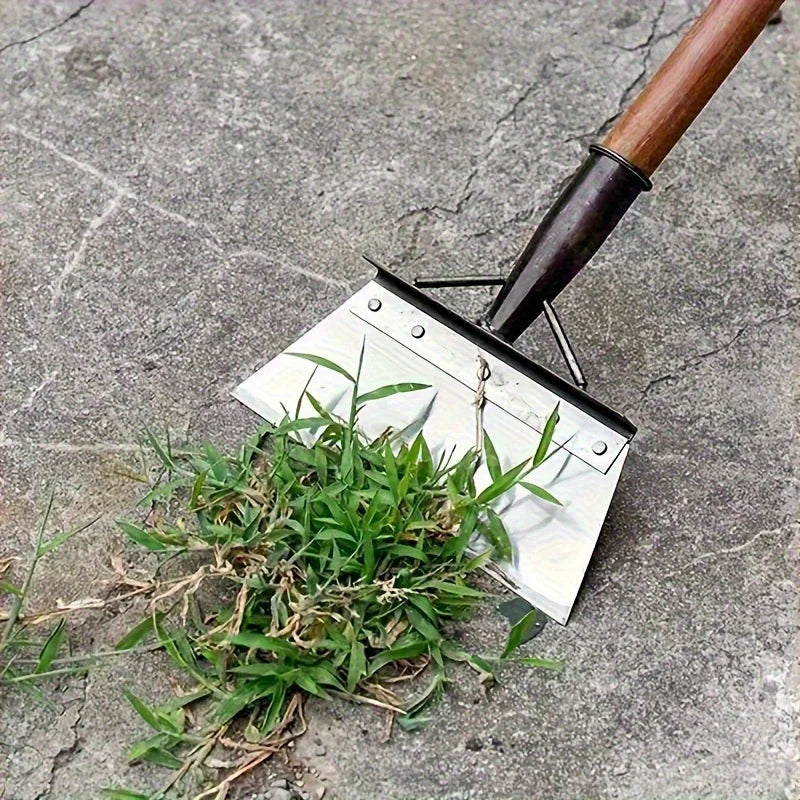 Heavy-Duty Steel Garden Shovel: Weeder, Edger, Digger & Scraper. Durable All-in-One Tool for Lawn & Ice.