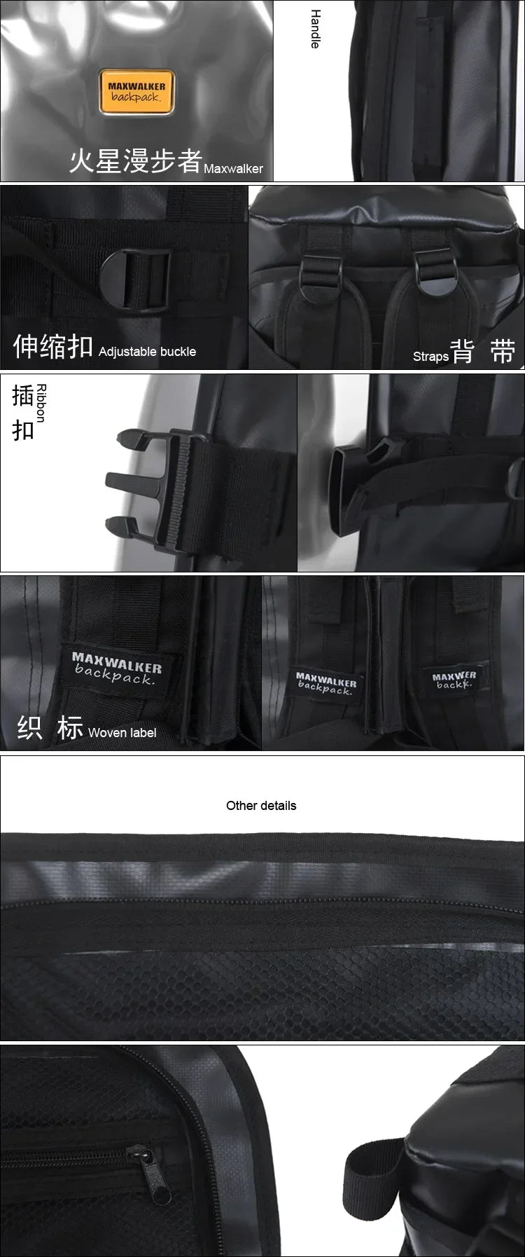 Backpack Men's Crash Bag High-End Design Trend Ins Short-Distance Travel Sports Training Fitness Travel Backpack