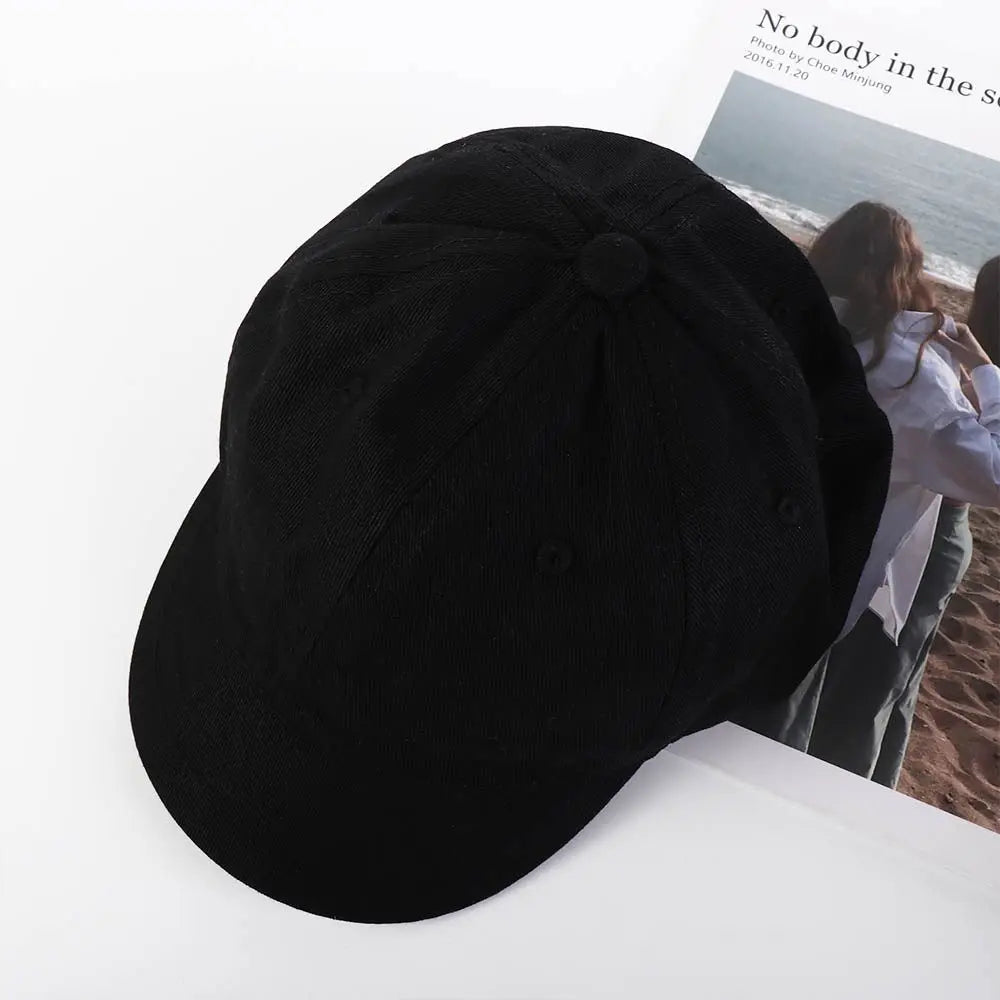 Hat Sun Hats Korean Style Caps Unisex Hip Hop Solid Color Caps Men Baseball Caps Short Brim Baseball Caps Women Baseball Caps