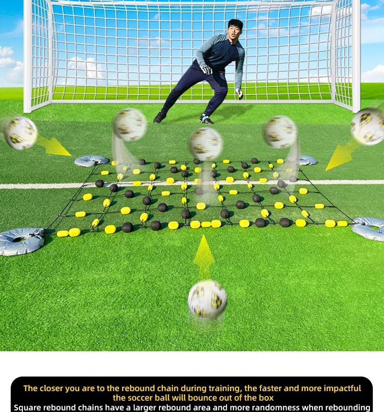 Soccer Training Equipment Improvement Soccer Skills for Reflex and Agility Training Kit Rebound Network