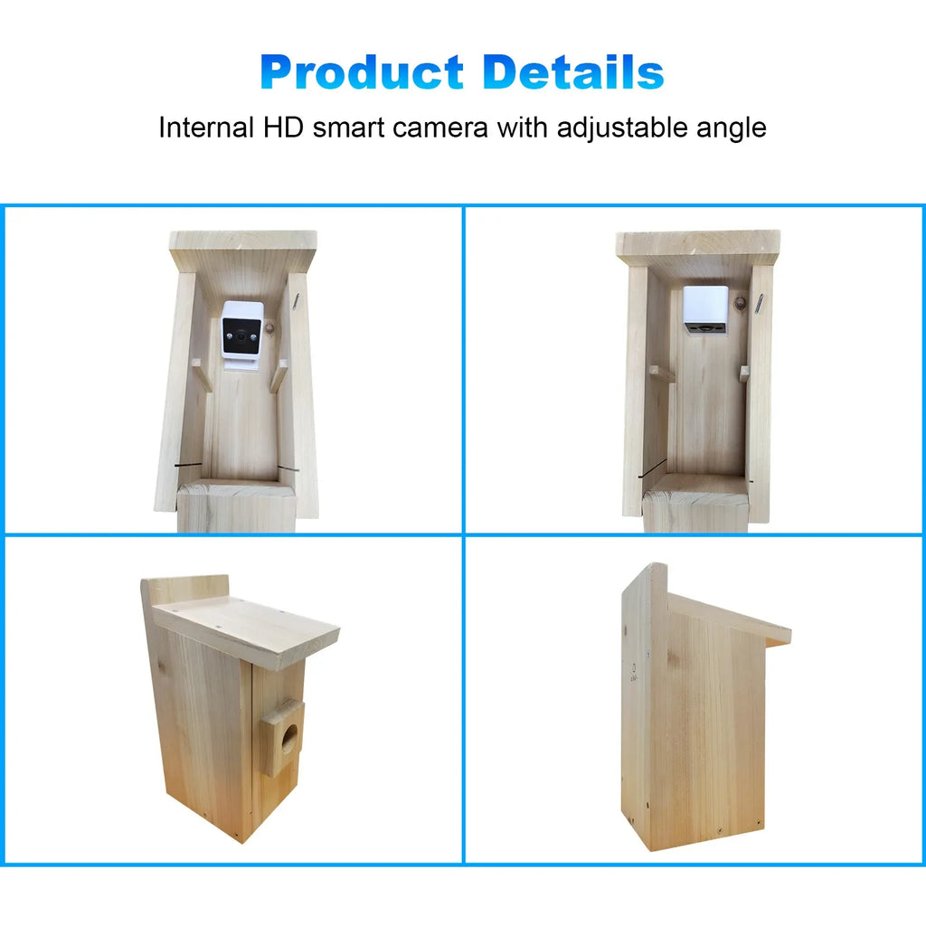 Intelligent Visible Wooden Bird House/Bird Nest/Bird Nest HD Pixel Mobile Phone Remote Bird Observation