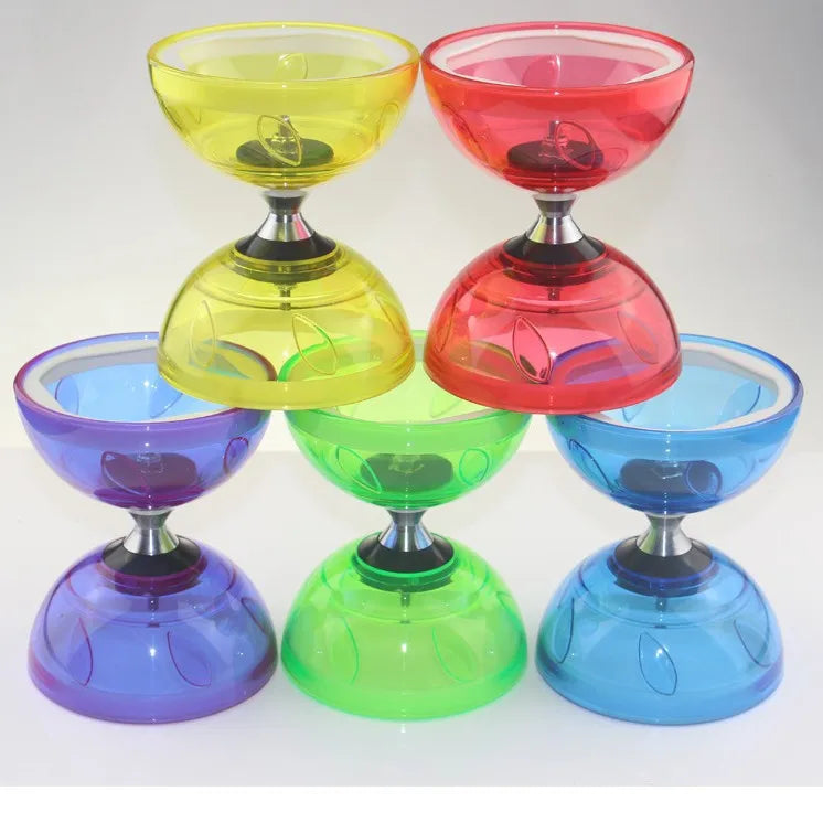 Portable Diabolo Chinese Yoyo Diabolo Set Fitness Equipment Gear for Adults Kids Elderly Outdoor Indoor Agility Exercise