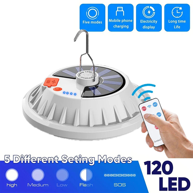 Portable Camping Light Power Bank LED Camping Lanterns Handheld Waterproof Outdoor Tent Light Rechargeable Floodlight Flashlight