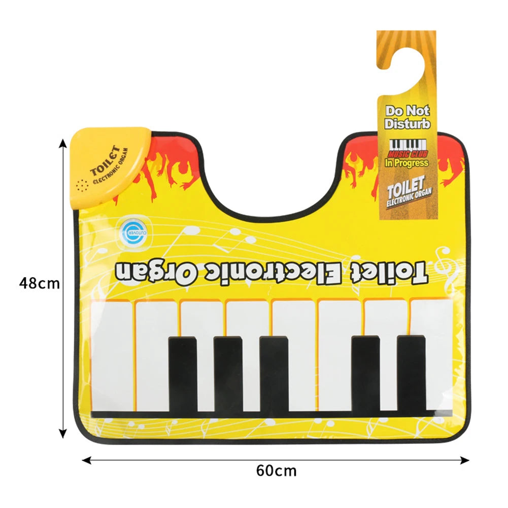Home Bathroom Toilet Piano Music Carpet Creative Sounding Rug Funny Toe Tapping Musical Piano Floor Pad Anti-slip Bath Mat