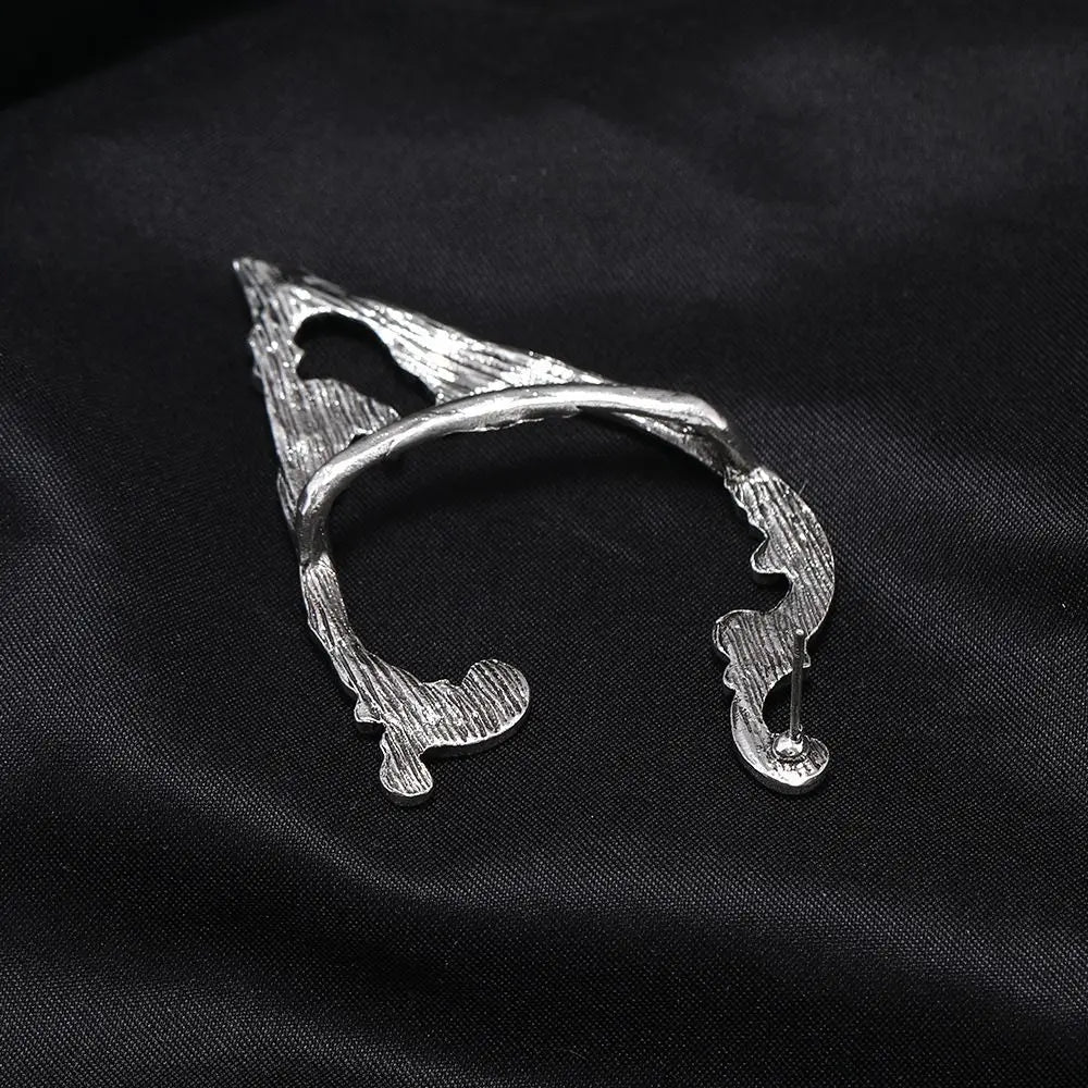 Ear Hook Clip Earrings Solid Color Fashion Design Gothic Elves Ear Cuff Women Earrings Korean Ear Bone Clip Pierced Earrings