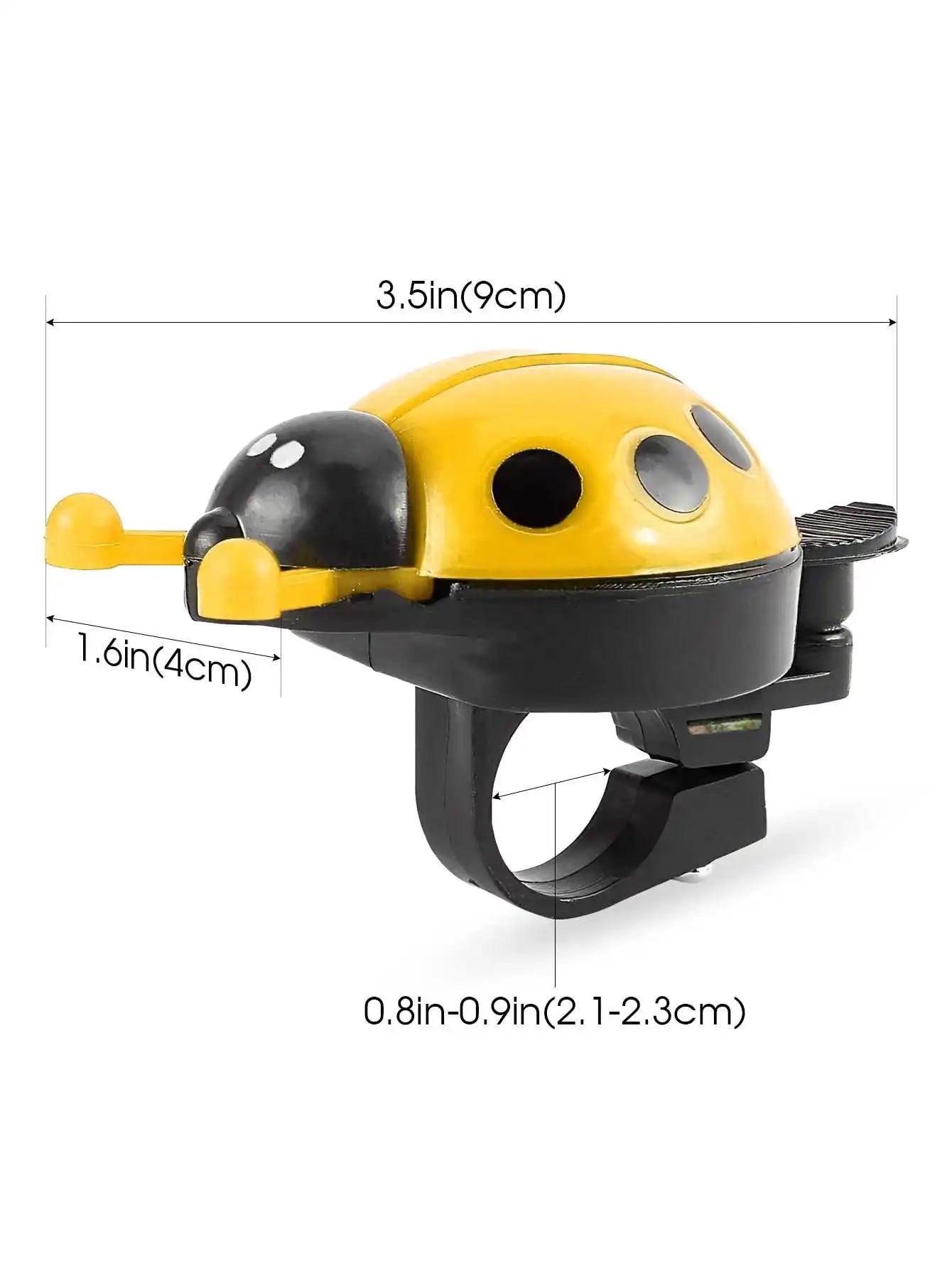 Bicycle Bell Cute Children's Ladybug-Shaped Bicycle Accessory Available in Multiple Colors Suitable for Use While Riding