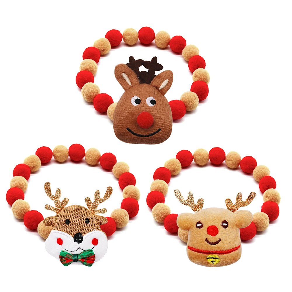 1PC Christmas Decorate Creative Pet Bowtie Dog Bow Tie Puppy Bow Ties Red Collar Dog for Small Dogs Supplies Pet Accessories
