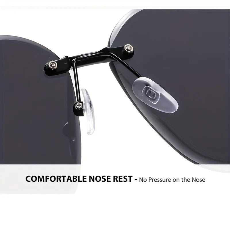 Luxury Womens Sunglasses Large Frame UV Resistant Gradient Lens Trendy High End Face Contouring Accessories