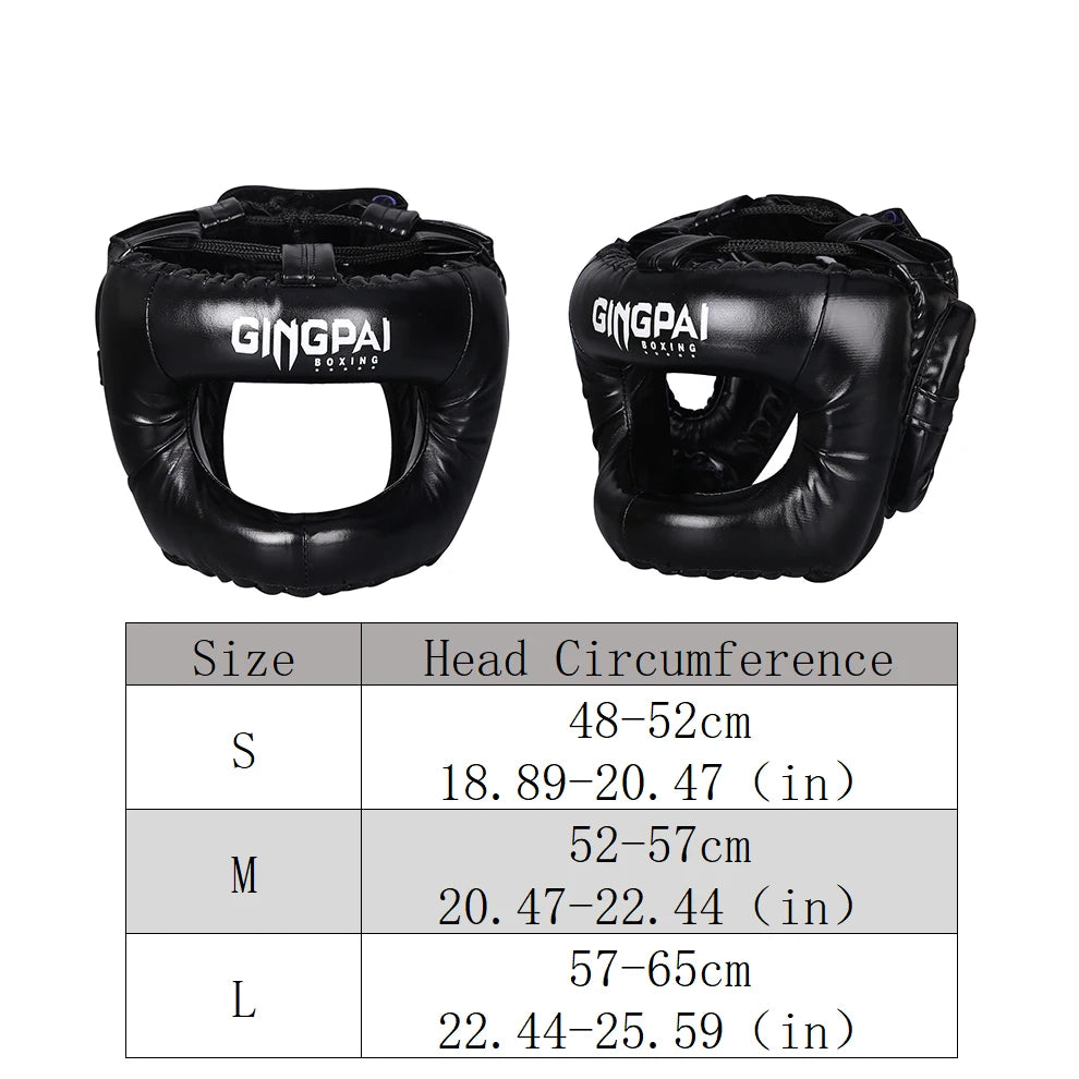 Boxing Head Protection Adult Fitness Equipment Aproved Closed Full Sports Headgear Men Women Sanda Helmets Kids Head Protector