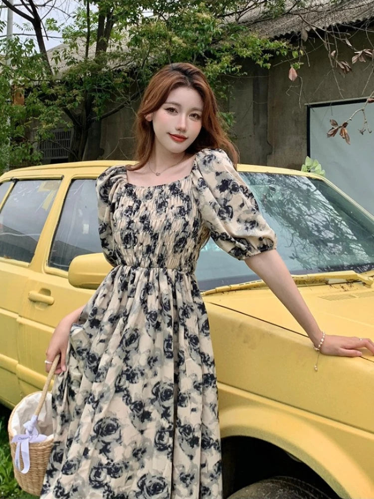 Dresses for Women Holiday Long Loose Woman Dress Birthday Maxi Soft Black Trendy One Pieces Harajuku Xxl Elegant Luxury Hot Chic