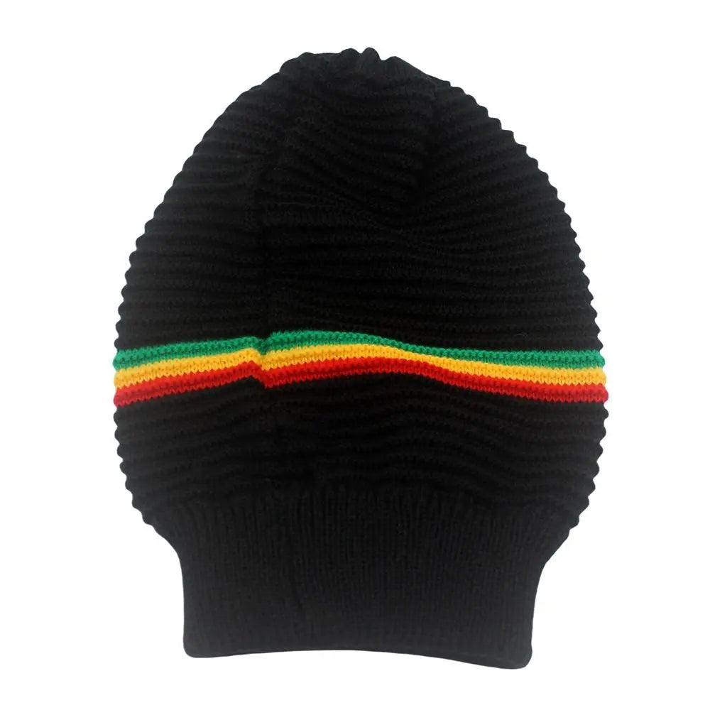 Beanies Pullover Weaving Reggae Hat Striped Color Hip Hop Hat Jamaica Knitted Hat Warm Comfortable Skull Caps Winter Autumn
