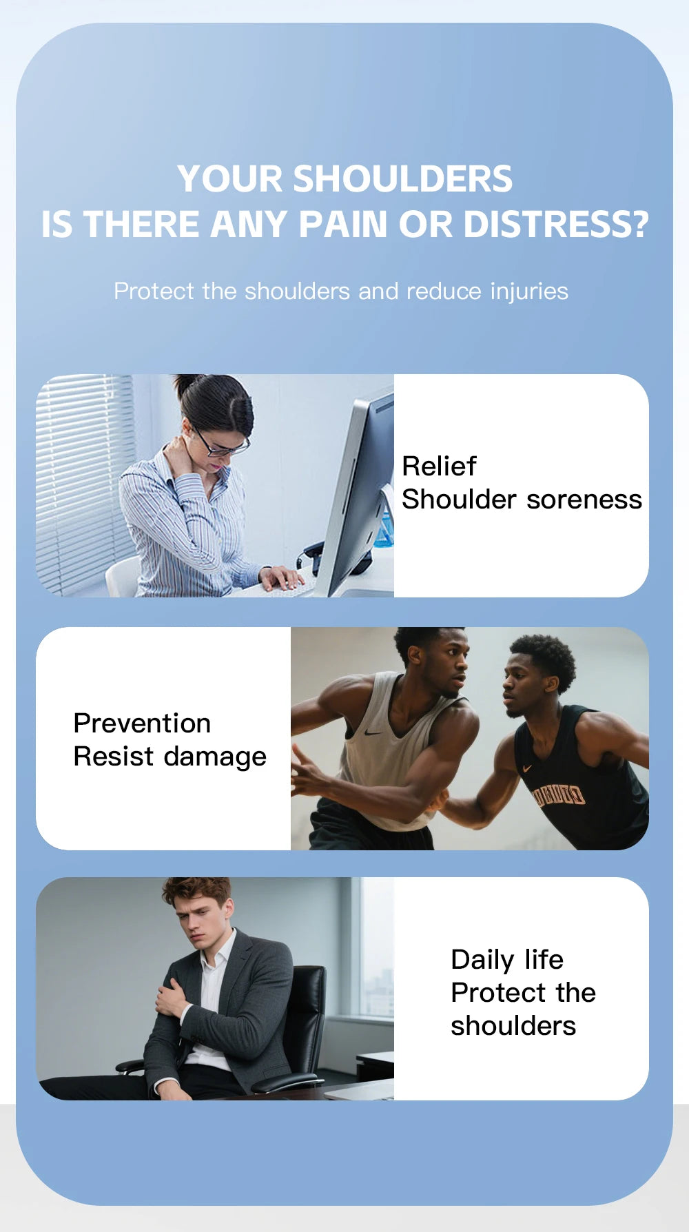 Adjustable Sports Shoulder Guard Stable Support For Shoulder Protection Gym Outdoor Sports Ball Sports Protective Equipment