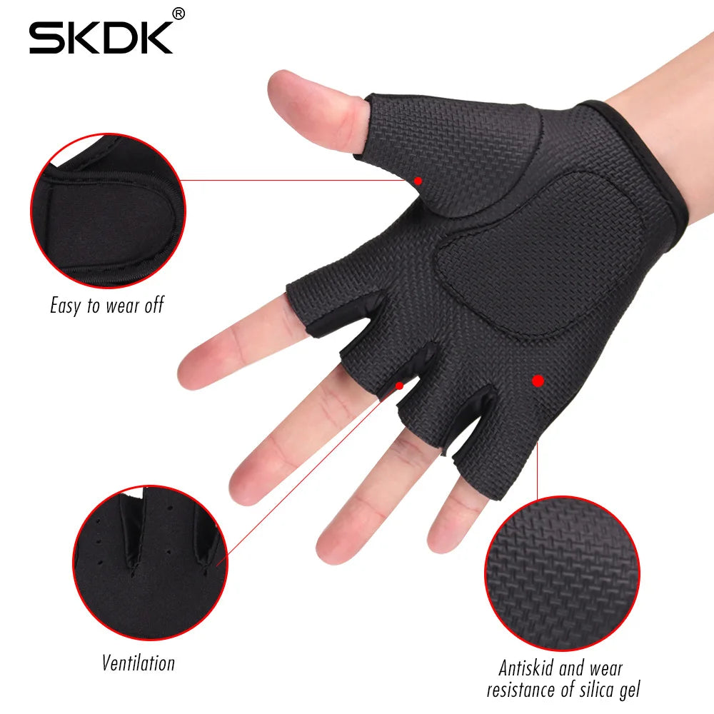 Sports Fitness Gloves Diving Cloth Equipment Non-slip Anti-vibration Handguards Gym Bench Press Barbell Fitness Protective Gear