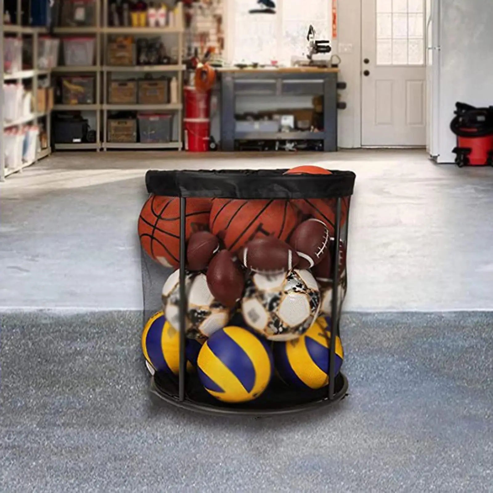 Sports Ball Storage Organizer Laundry Hamper Sports Equipment Organizer