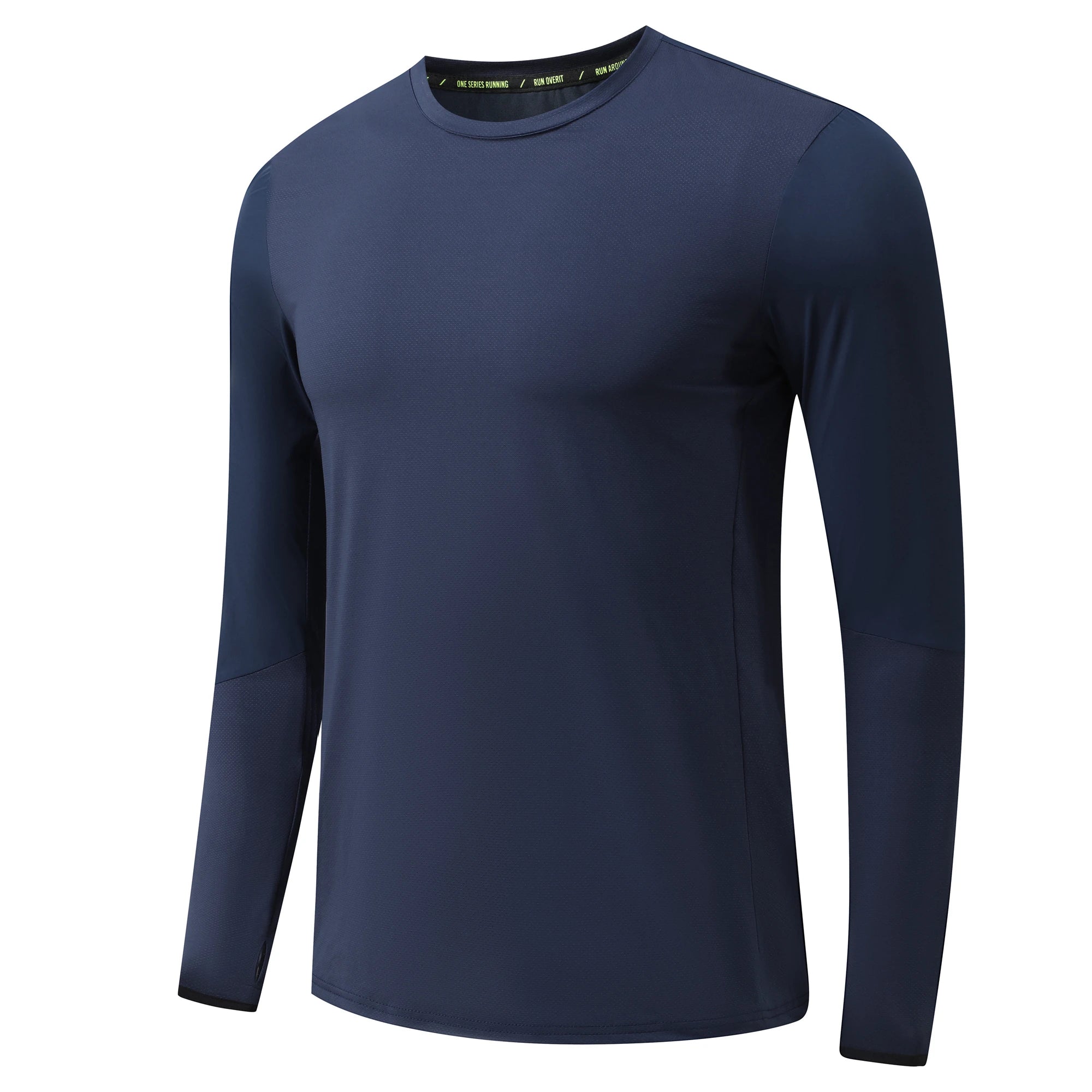 Men Athletics Tops Long Sleeve Running Shirts Mens Sport Soccer Hiking Fitness Cycling Gym T Shirts Clothing Elastic Breathable