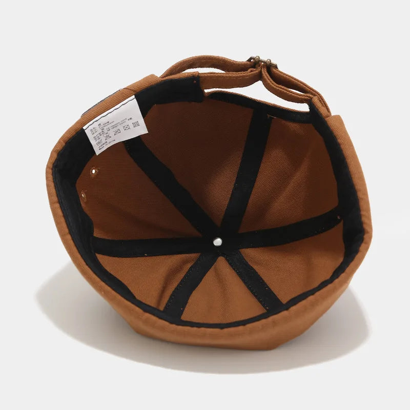 Retro Korean Landlord Hats for Man Women Spring Fashion Streetwear Dome Casual Melon Hats Brimless Hip Hop Hats Docker Hats