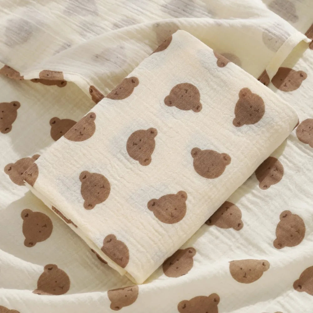Bedding Textiles Cotton Baby Blanket Soft Breathable Cover Blanket for Infant Skin-friendly Thickened Nap Sleeping Rug Sofa