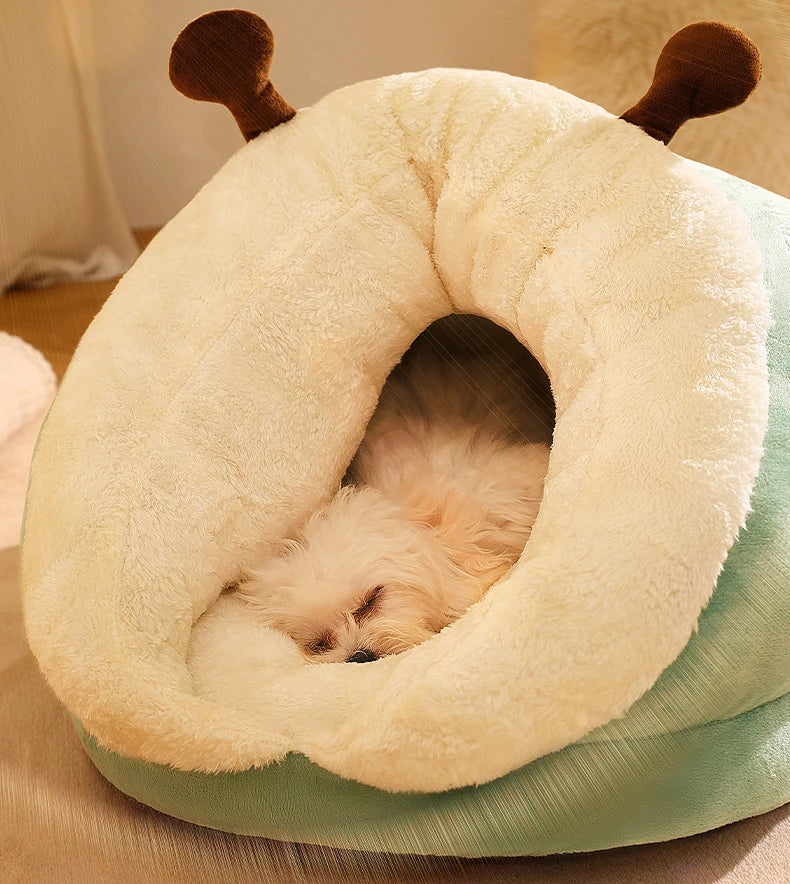 Winter Warm Cat Nest Soft Thicken Cat Bed Comfortable Pet Sleeping Bed for Puppies Cats Cozy Cats Cave Kitten House Pet Supplies