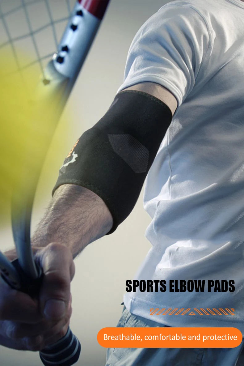 Sports Elbow Pads with Silicone Massage Tennis Arm Joint Sleeves Outdoor Basketball Arm Protectors Fitness Sport Protective Gear