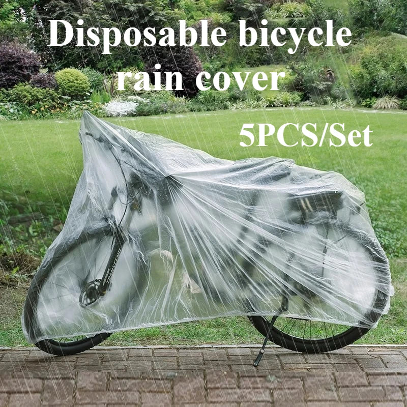 Bicycle Cover Disposable Waterproof Dustproof Cover Dust Transparent Motorcycle Covers Bike Protective Gear Bycicle Accessories