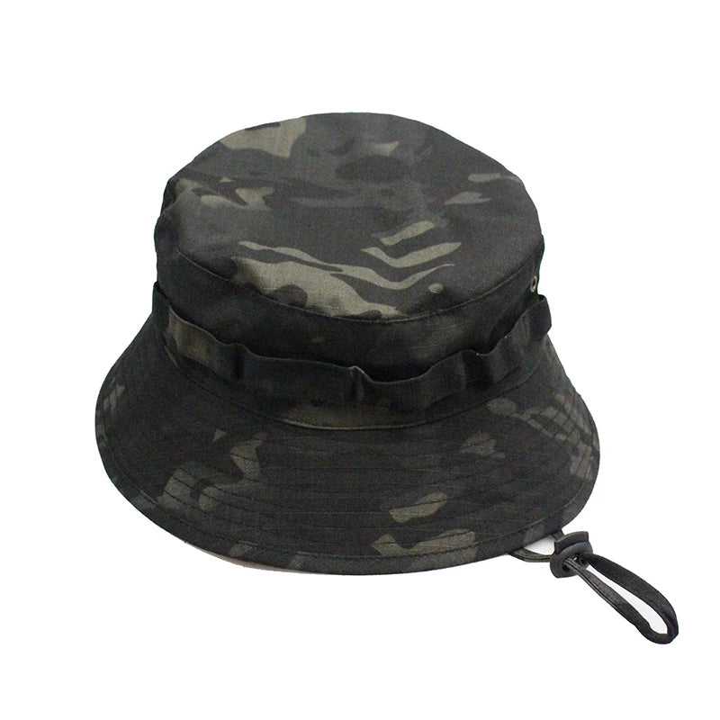 Sun Hats for Men Women Bucket Hat Boonie Hat Foldable Sunshine Protection Hiking Beach Fishing Summer Safari with Windproof Cord