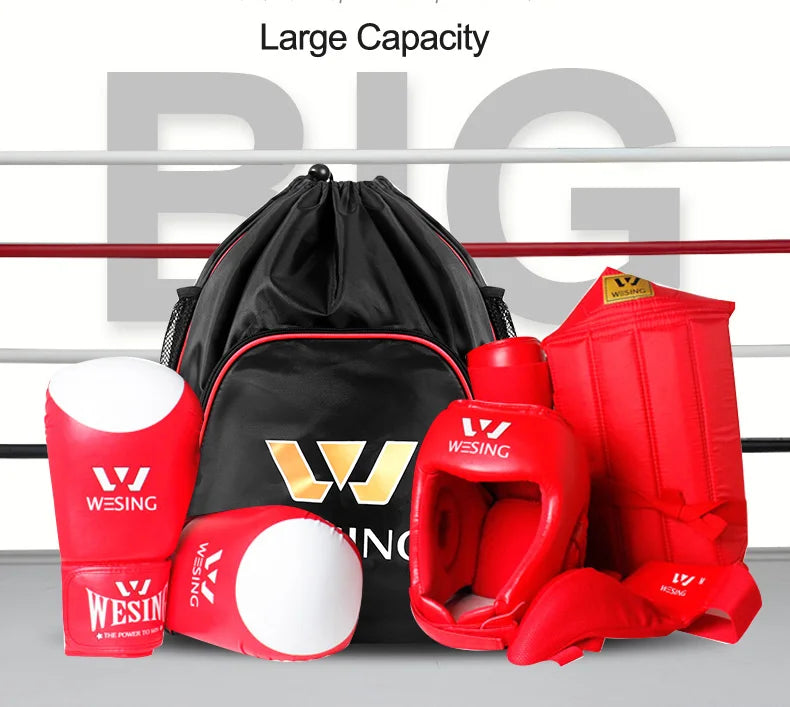 Wesing New Martial Arts Equipment Bags Backpacks Protective Bag Sports Bag for Sanda Boxing Euipment Bag