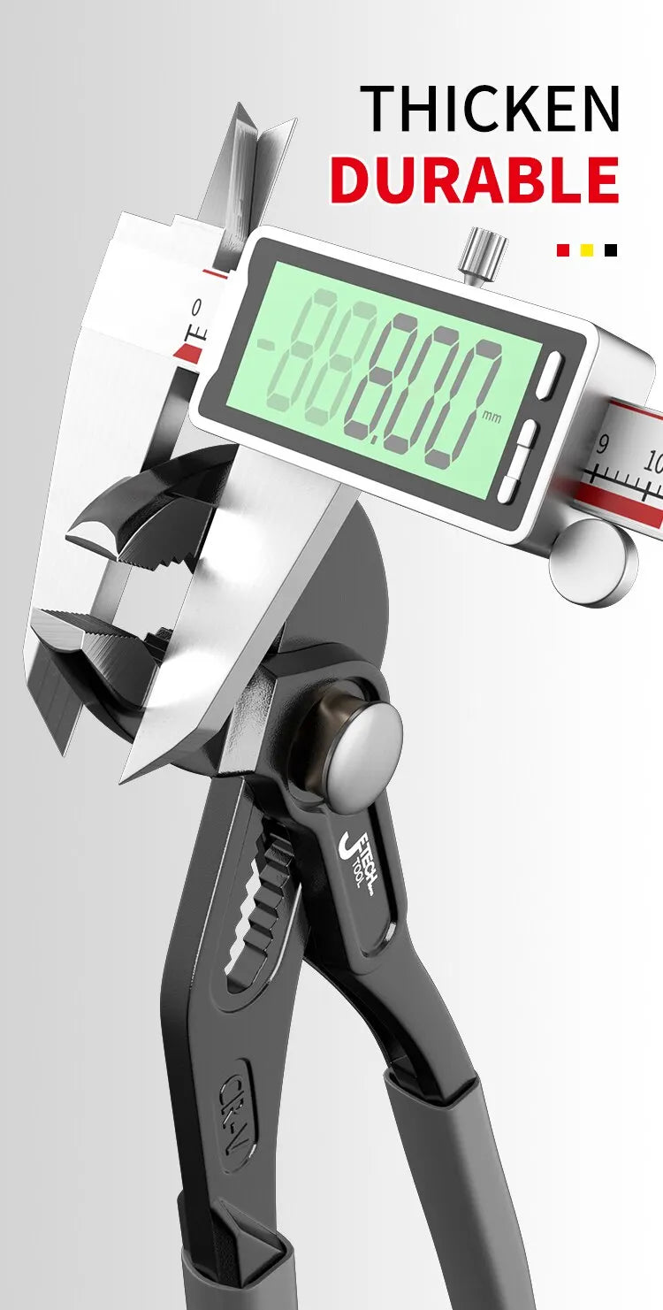 Water Pump Pliers Quick-Release Plumbing Pliers Pipe Wrench Adjustable Water Pipe Clamp Pliers Household Hand Tools Multi-functi