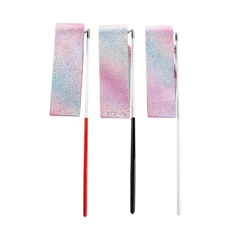 Gymnastics Equipment  Toys Rainbow Stick  Training Tool Twirling Rod Ballet Streamer Dance Ribbon Gym Ribbons