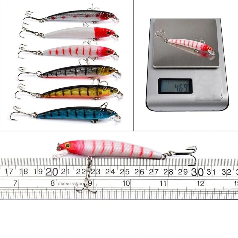Fishing Lure Set Fishing Hard Bait Mini Minnow Floating Swing Crankbait Crazy Wobblers Artificial Bionic Crank Lures