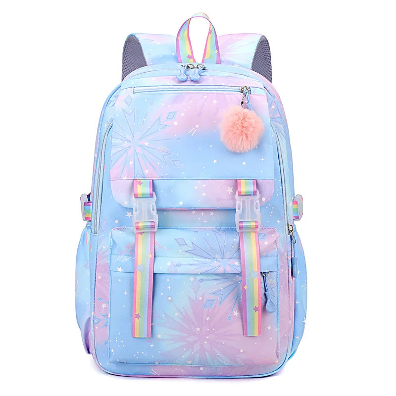 Backpack 2025 Cute Pink Backpacks for Girl Boy Fashion Casual Students Schoolbag Custom printed patterns are available.