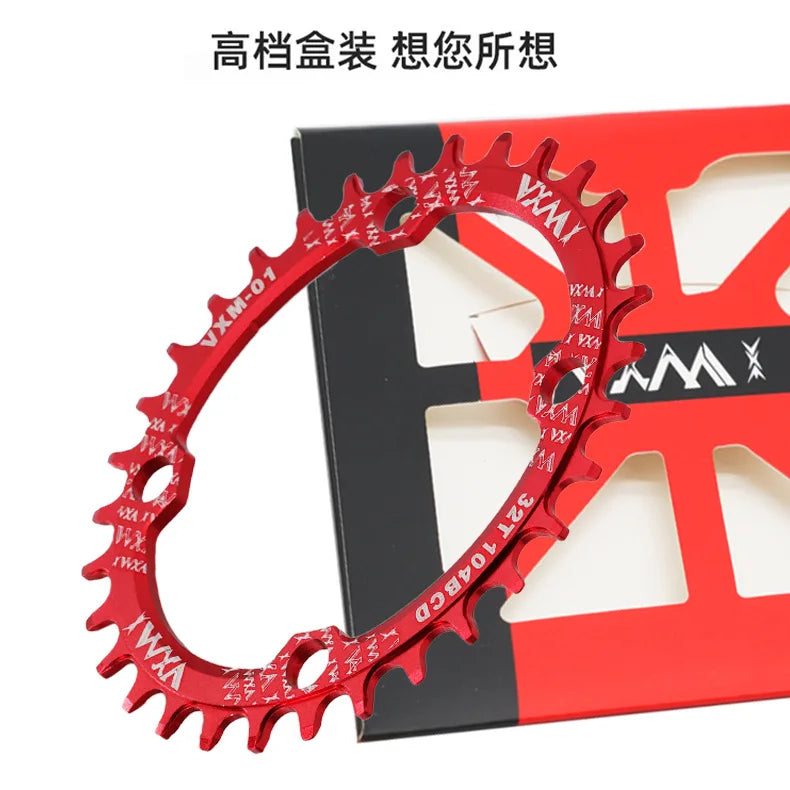 Bike 104BCD Elliptic mountain bike 32T 34T 36T 38T modified plus and minus teeth single tooth disc bycicle accesories Crank
