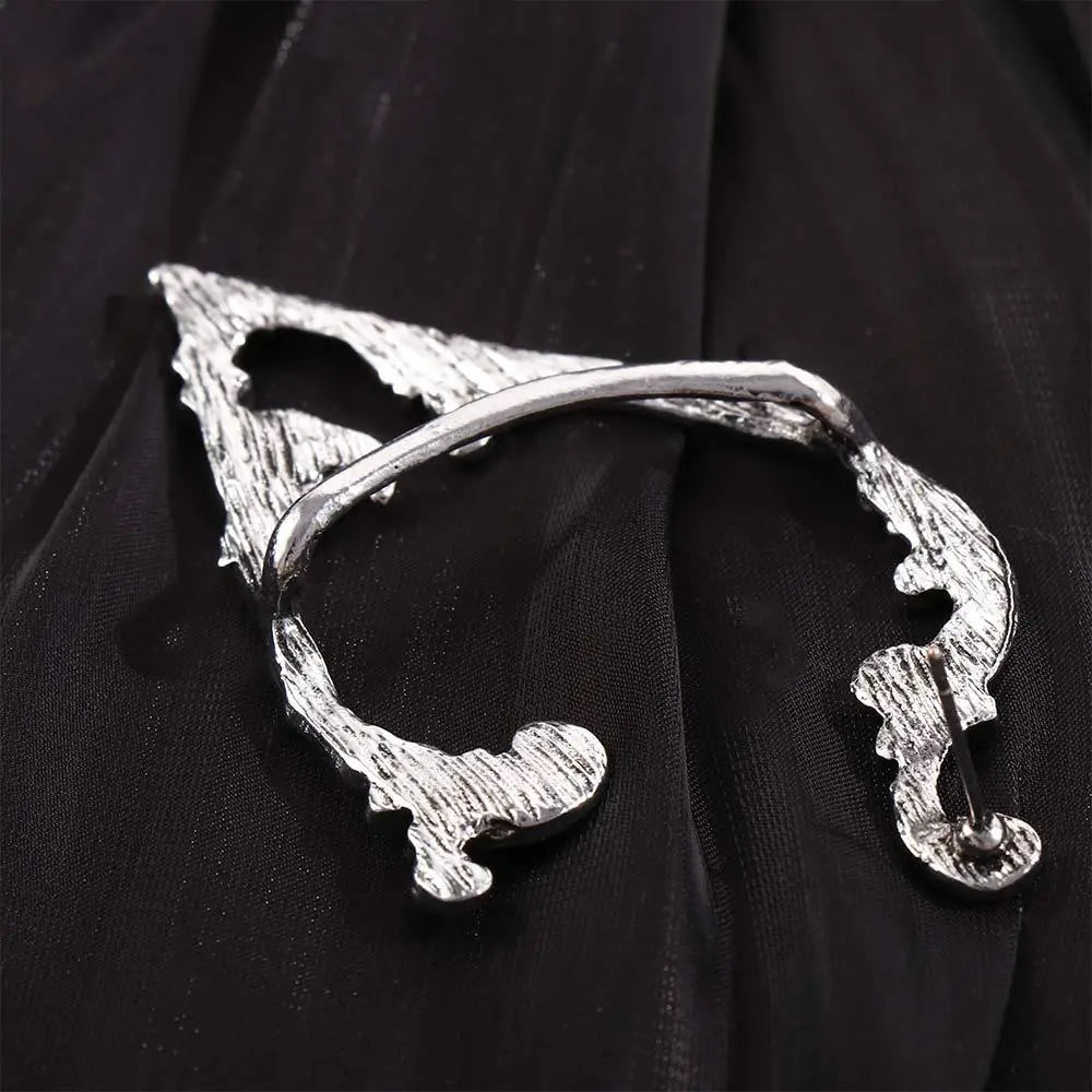 Ear Hook Clip Earrings Solid Color Fashion Design Gothic Elves Ear Cuff Women Earrings Korean Ear Bone Clip Pierced Earrings