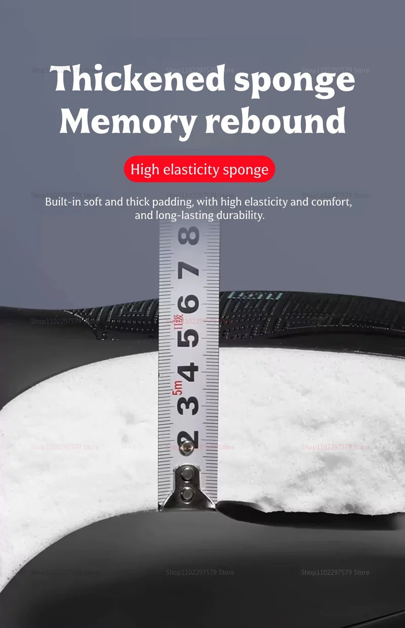 Bicycle seat with shock absorption function, ergonomic and comfortable cushion, suitable for daily cycling and traveling.