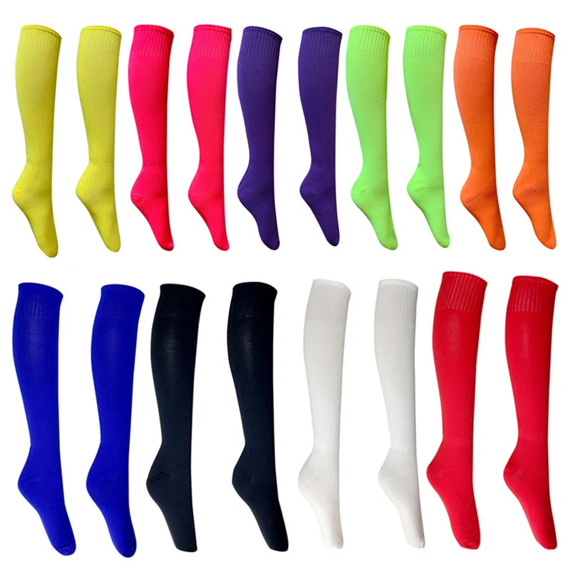 Outdoor Sports Soccer Socks Rugby Breathable Socks Knee  Volleyball Baseball Hockey Adult Long Socks