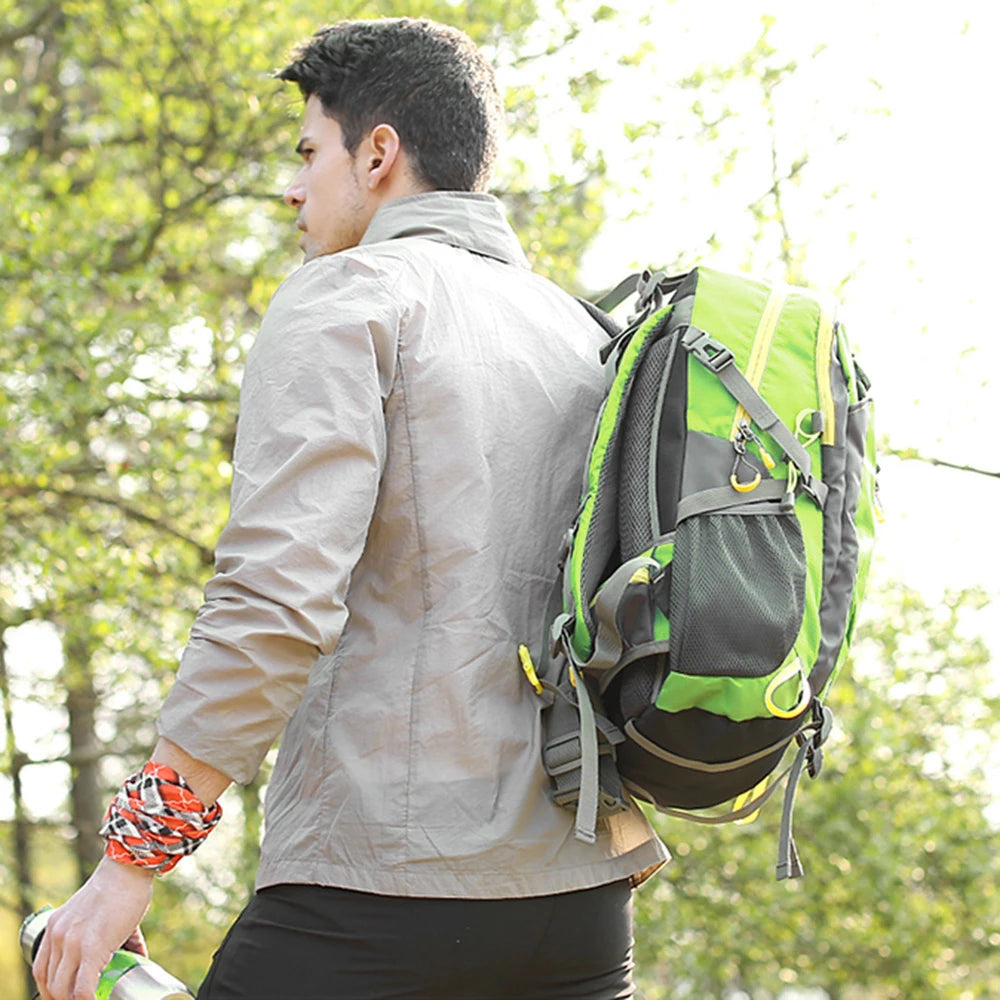 40L Water Resistant Travel Backpack Camp Hike Laptop Daypack Trekking Climb Back Bags For Men Women