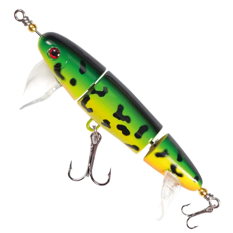 Top Water 3-Section Fishing Lures Sea Bass Crankbaits Minnow Whopper Freshwater Saltwater Floating Lure for Catfish Pike Teaser